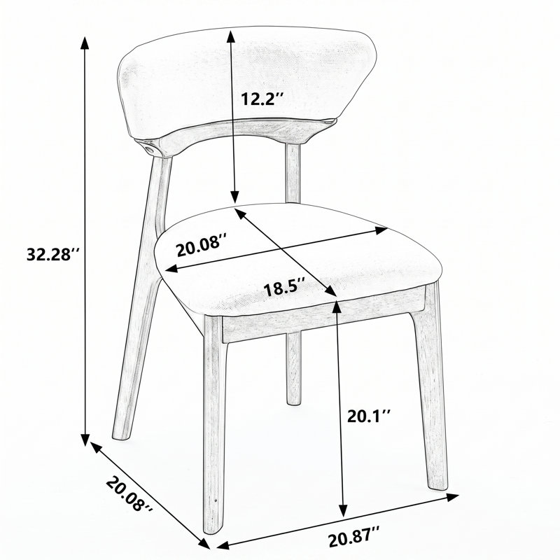 Chaise d'appoint rembourrée Luxury, Rouge