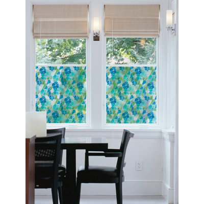 Film vitré auto-adhésif pour vitres d'intimité, rouleau de 17 po x 78 po, vitrail