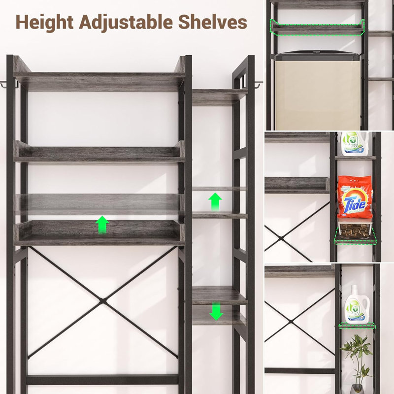 Alyzea Over The Toilet Storage, Gray Oak