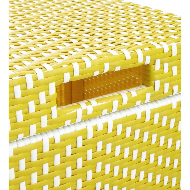 Boîte de rangement pour armoire 35 gallons, Jaune