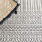 Altis Flat Weave Wool/Cotton Southwestern Rug in Black/Ivory-77110864