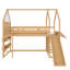 Lit mezzanine en bois massif avec bibliothèque pour enfants-1452971060-1452971062
