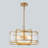 4-Light Lantern Waterglass Chandelier-1109335667