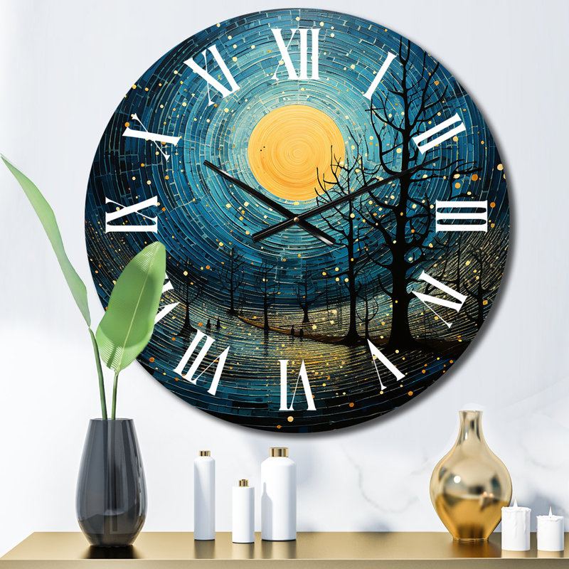 Horloge murale Blue Minimalisme, Petit