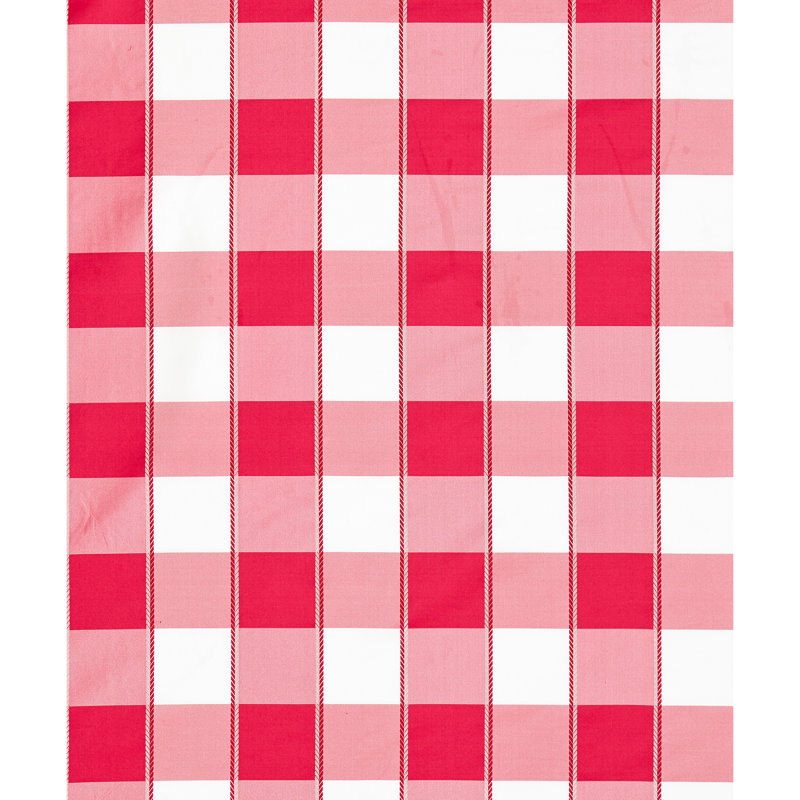 Oriana Chelsea Check Fabric, Cerise