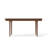 Solid Wood Farmhouse Dining Table - 63" Rectangular Table With Rounded Edges & Round Legs - Walnut Finish-899383075