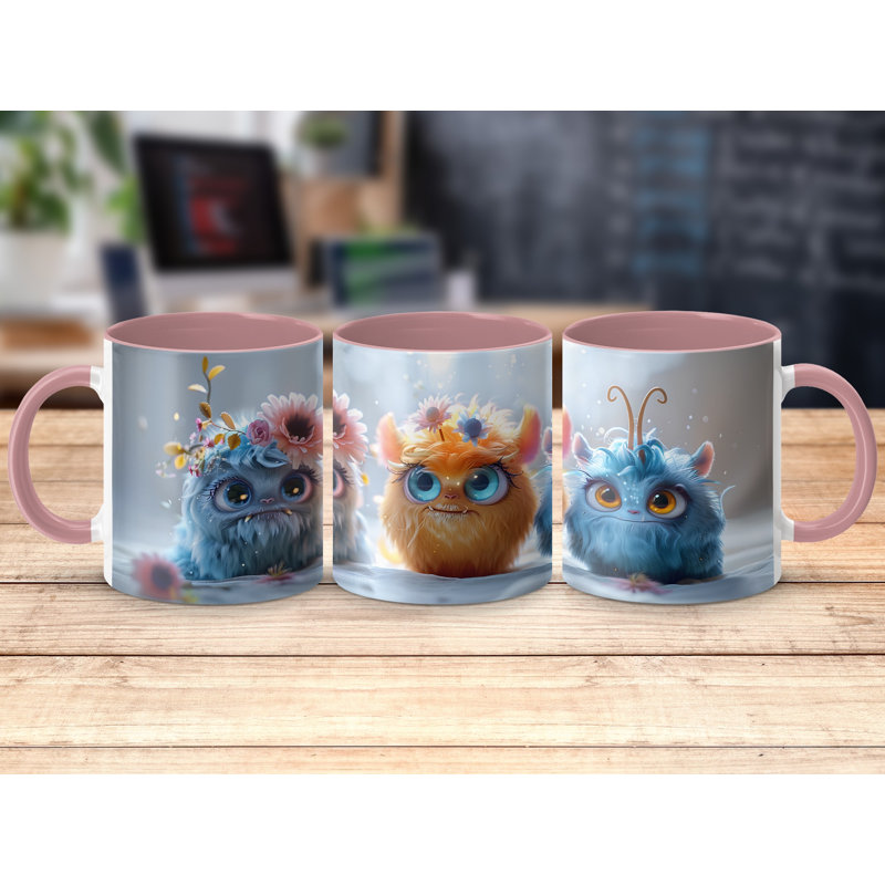 Ceramic Coffee Mug, Pink