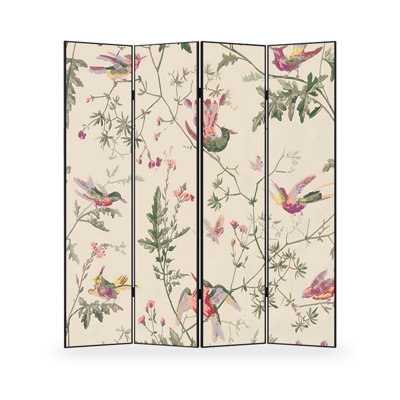 French Antique-Style Aluminum Four-Panel Screen
