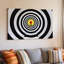 Reproduction d'art sur toile, "Art illusion optique abstraite" avec une série de spirales concentriques-9178054