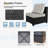  𝗣𝗿𝗲- 𝗮𝘀𝘀𝗲𝗺𝗯𝗹𝗲𝗱 𝗖𝗵𝗮𝗶𝗿𝘀, 4-Person Rattan Patio Furniture Sets Outdoor Sectional Conversation Sofa Group With Waterproof Furniture Cover-115139425