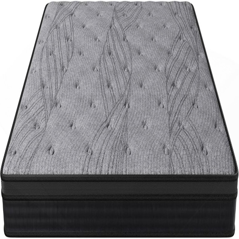 Matelas 12 po californien très doux à fermeté moyenne avec ressorts ensachés, 560 ressorts ensachés individuellement pour un soutien corporel ciblé, transfert de mouvement minimisé, matelas dans une boîte