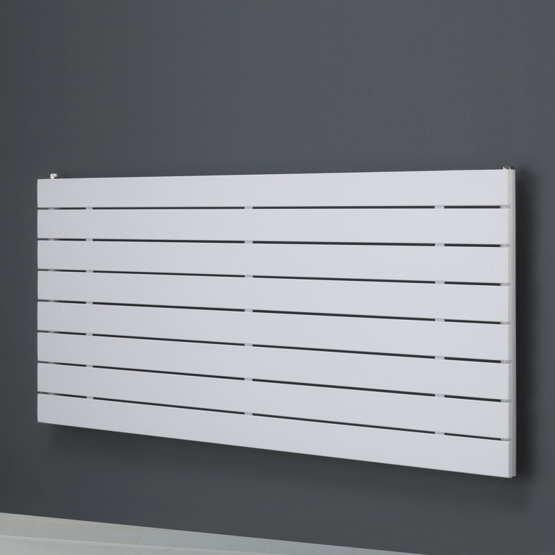 Andrew Horizontal Designer Radiator, White, 59.5cm H x 90cm W x 8.6cm D, 2