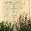 Paquet de 4 treillis de jardin en métal 71 po x 19,7 po antirouille pour plantes grimpantes