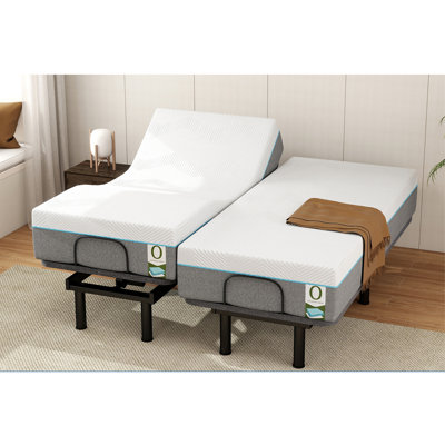 Adjustable Bed Frame With Memory Foam Mattress