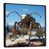 Black Floater Framed