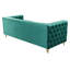 Canapé en velours de luxe Arnav, 86 po de largeur, fabrication solide, entièrement assemblé-291252975