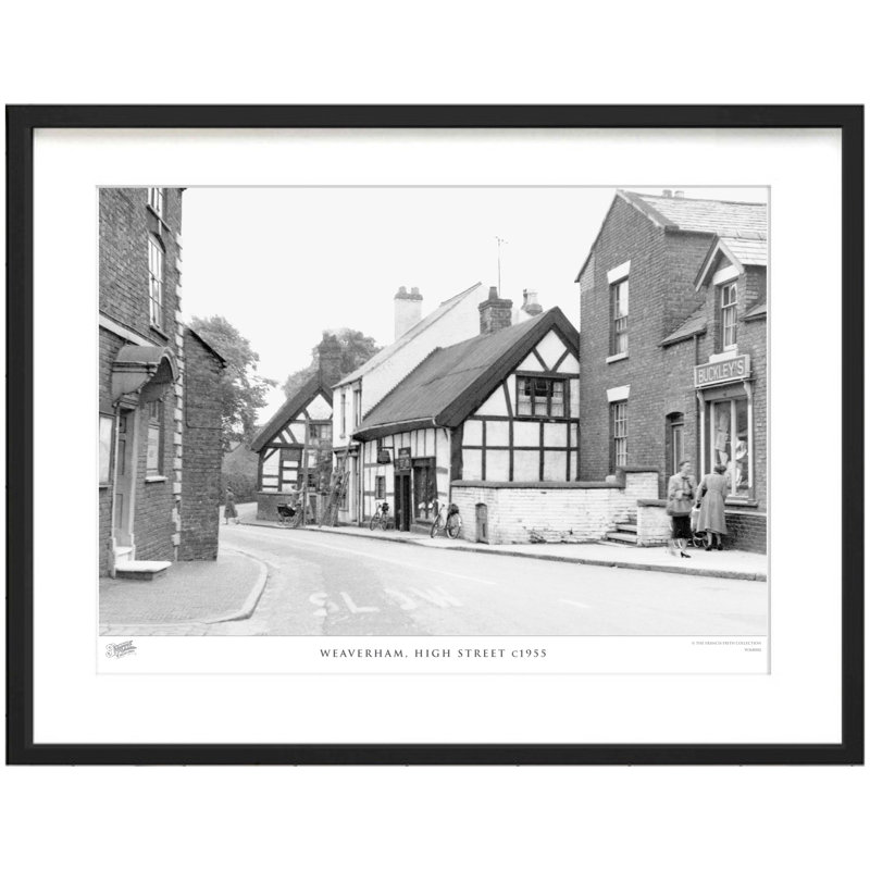 Weaverham, High Street C1955 - Single Picture Frame Print, 40cm H x 50cm W x 2.3cm D