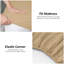 Pack of 4 Plain Dyed Fitted Sheets Microfiber | Soft and Breathable Microfiber Bedding for Ultimate Comfort & Easy Care-118042560-118042564