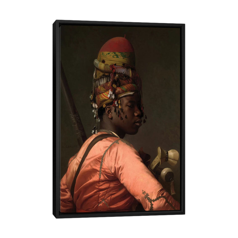 «Bashi-Bazouk, 1868-69», reproduction de photo sur toile, H 26 po x l 18 po x P 1,5 po, Toile avec cadre noir, Pas de tapis