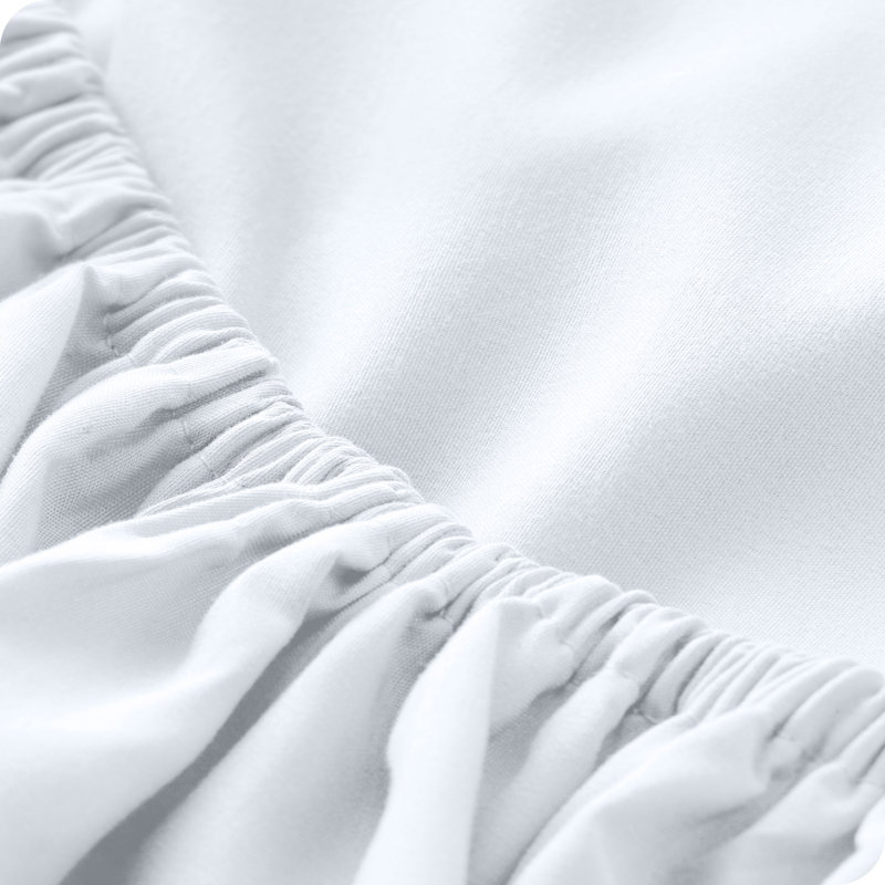 Microfiber Fitted Sheet, White, Full Fitted Sheet