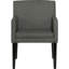 7 tables de salle à manger modernes, table rectangulaire avec piédestal à double cannelure, finition noire, fauteuils gris anthracite, dossier plein
