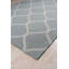 Tapis transitionnel contemporain en laine touffeté à la main gris clair vert clair fabriqué à la main Laine
