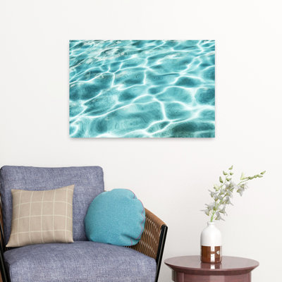Teal Water Abstract Contemporary Seascape Art