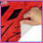 Red Sharp Angles Bath Mat-1995441657
