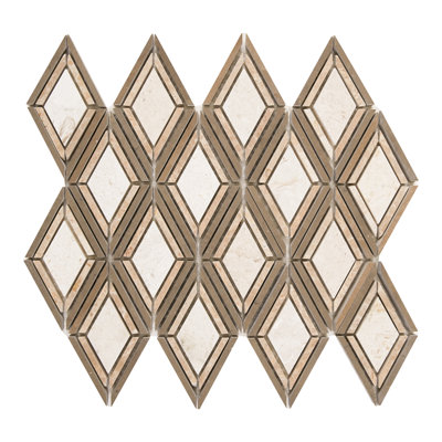 Daltile Decorative Accents 11 x 12 Argyle Mosaic Tile (10 PC Per Carton) (6.90 SQFT Per Carton)
