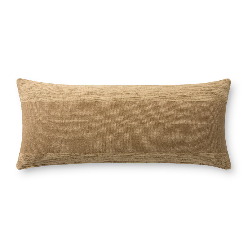 Coussin décoratif Leanne Ford x Loloi Medlock, Beige, Mélange de duvet