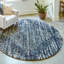 Tapis bleu / gris / blanc à poils longs Knupp-646192732