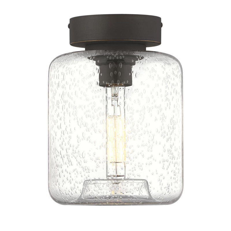 Gualtier Glass Semi Flush Mount