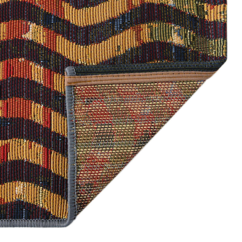 Skylar Washable Abstract Indoor / Outdoor Rug, Runner 2'7" x 9'