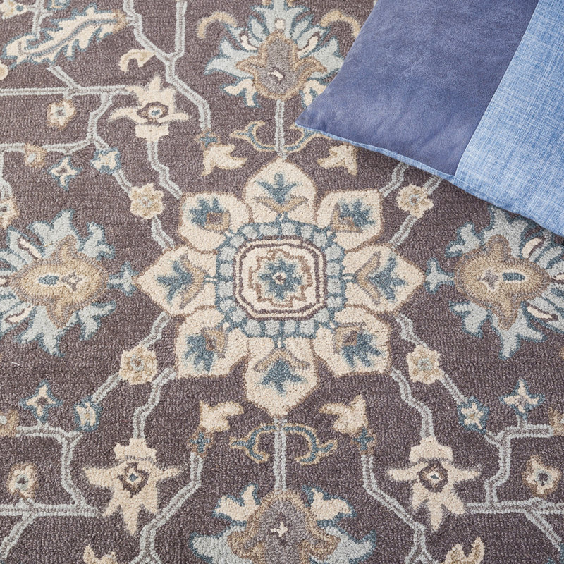 Tapis oriental en laine touffeté à la main Luitpold, Rectangle 5 pi x 8 pi