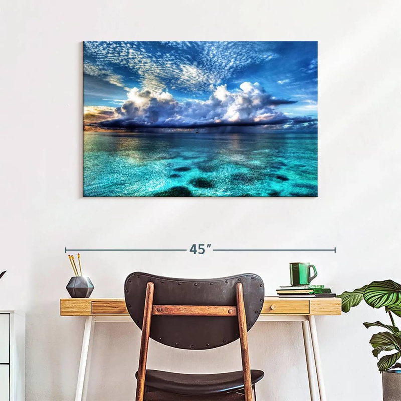 Impression sur toile Cozumel Ocean View, H 26 po x l 39 po x P 1,25 po