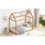 Lit simple en bois de pin
