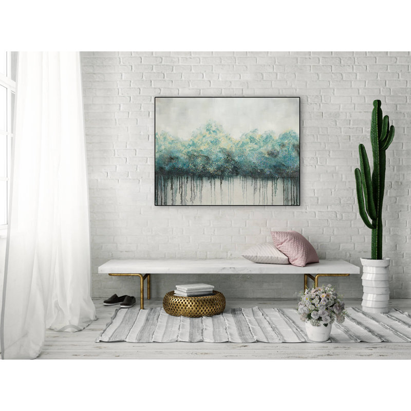 Impermeable Forest Hand -Painted Acrylic Painting