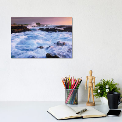 Waves And Surf At Wawaloli Beach The Big Island, Hawaii by Tim Fitzharris - Gallery-Wrapped Canvas Giclée on Canvas