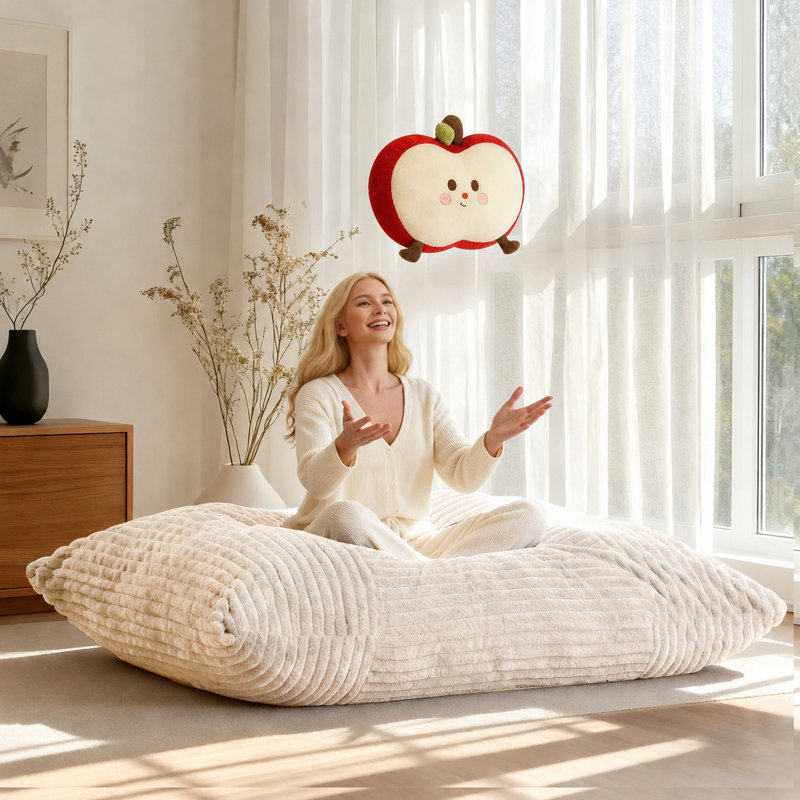 Bean Bag Chair, Off-white