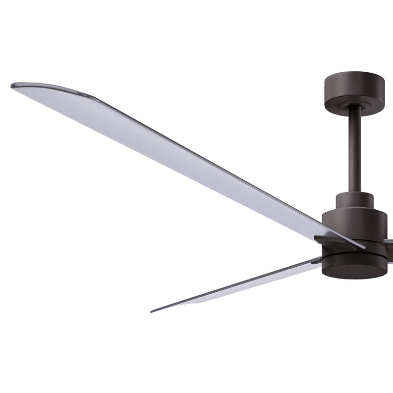 Ventilateur de plafond Alessandra 72, Bronze texturé, Nickel brossé