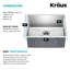 Évier de cuisine en acier inoxydable KRAUS Standart Pro-86883034-98155498