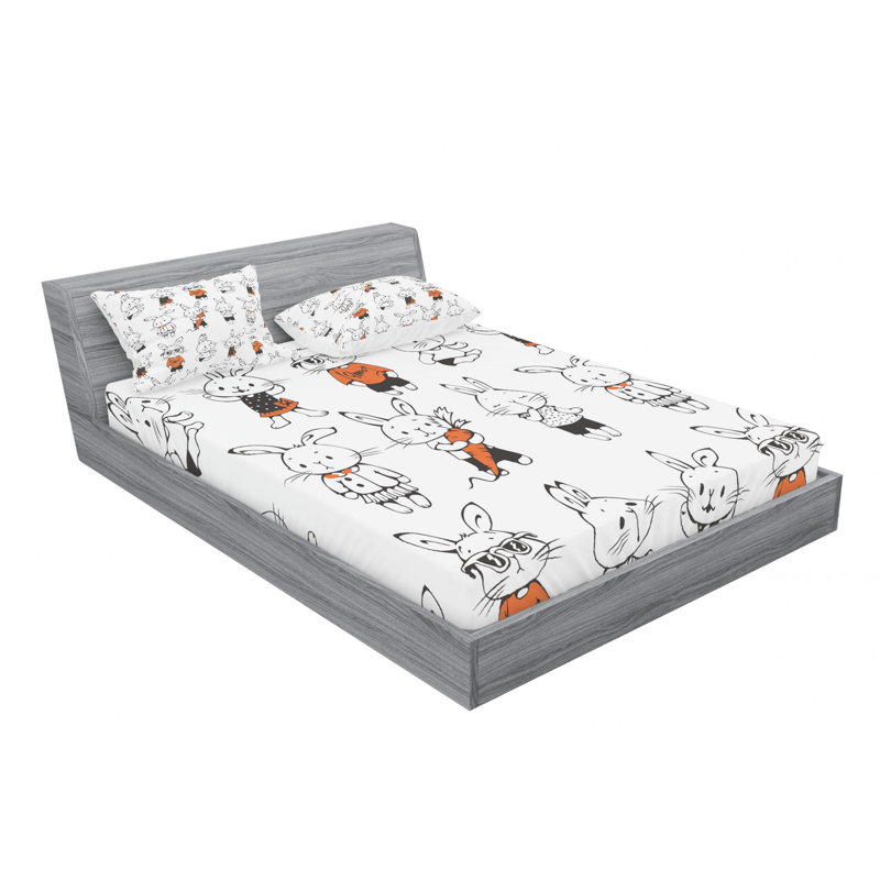 Microfiber Sheet Set, Full Sheet Set with Fitted Sheet