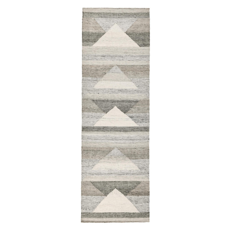 Canyon Geometric Shapes Area Rug in Gray