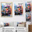 Semi Truck Rebel Rumble I, reproduction d'art sur toile-166609500-166609503