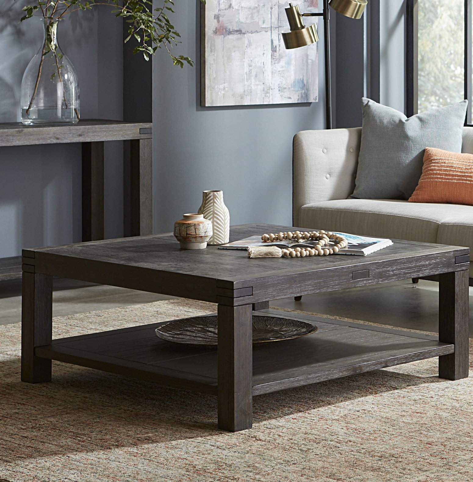 Kaicey Solid Wood Coffee Table