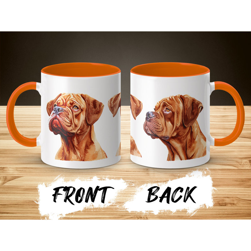 Beautiful Dogue de Bordeaux Design 11oz Coffee Mug, 2
