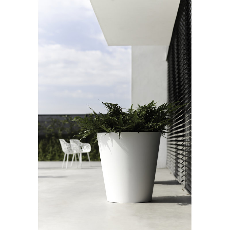 Handmade Pot Planter, White, 102.5cm H x 50cm W x 50cm D
