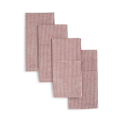 HIBISCUS Cotton Striped Square Napkin – 18"x18"
