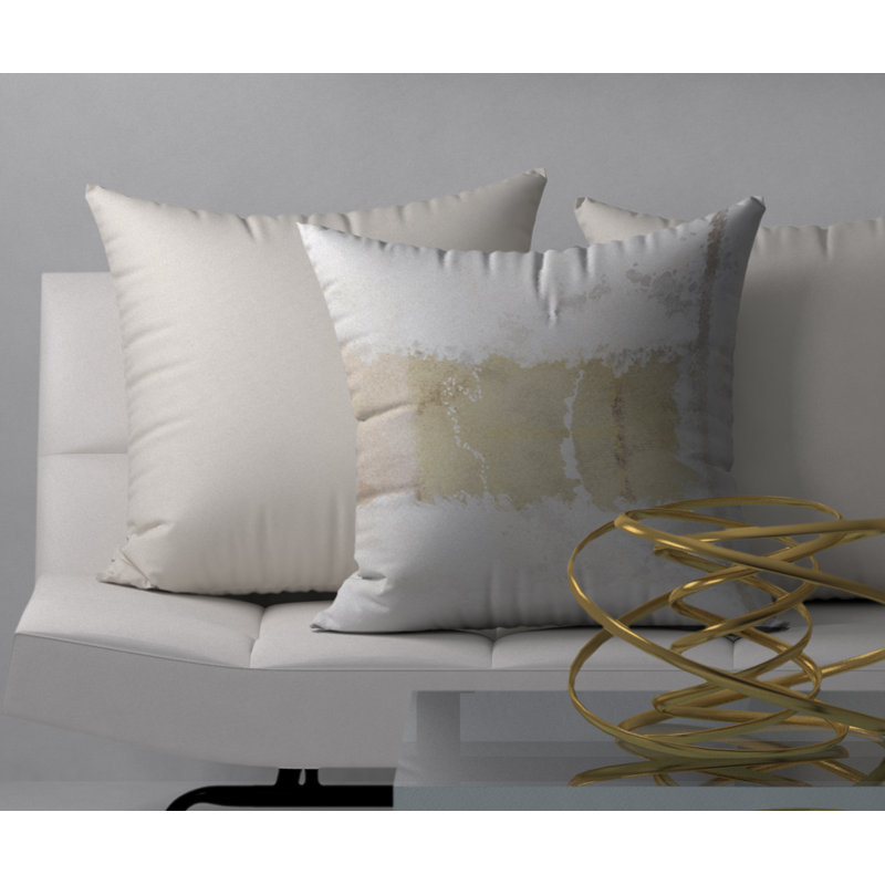 Abstract Reversible Throw Pillow, 18"x18"