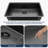 33"L x 22"W Undermount Workstation Kitchen Sink Stainless Steel Kitchen Sink Single Bowl Sink